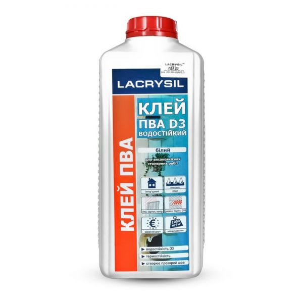Клей по дереву ПВА D3 LACRYSIL 2 кг