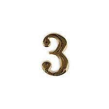 Цифра №3  пластикова 50х20 мм