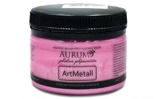 Фарба акрилова Aurum РОЖЕВИЙ ШОВК  100 гр