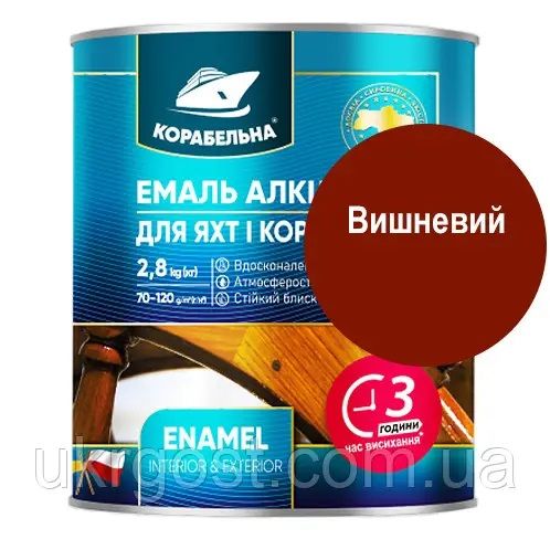 Фарба Корабельна ПФ- 115  2,8 кг  Вишнева
