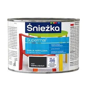 Фарба акрилова Supermal біла глянцева СНЕЖКА 0,4 л