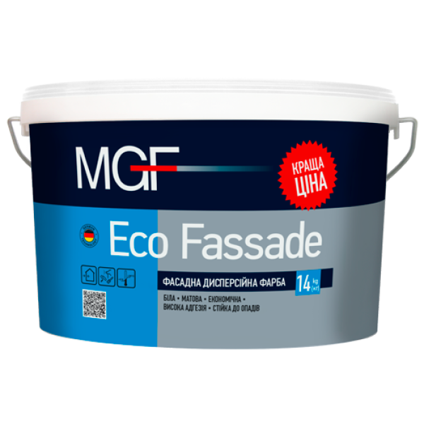 Фарба водоемульсійна МГФ ЕCО FASSADE 14 кг