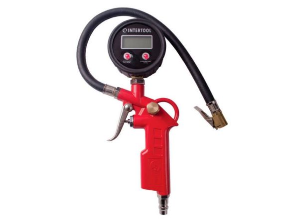 Пістолет для накачки шин з цифровим манометром 63 мм INTERTOOL PT- 0508