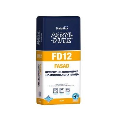 Шпаклівка фінішна фасадна Акріл-путс FD-12  5 кг