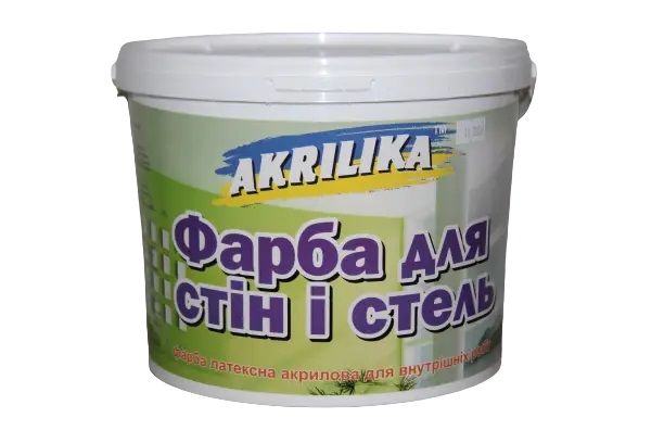 Фарба водоемульсійна АКРИЛІКА білий 7 кг