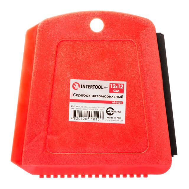 Скребок автомобільний 12х12 см INTERTOOL AT- 0101