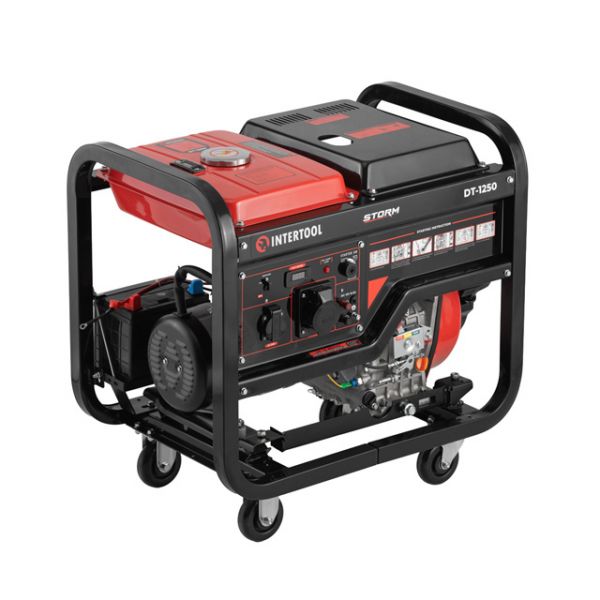 Генератор дизельний 5,5 кВт электро/ручной старт STORM INTERTOOL DT- 1250