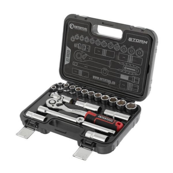 Набір інструментів 20 шт STORM 1/2" INTERTOOL ET- 8020