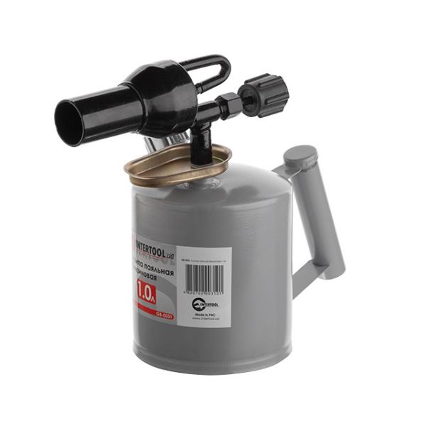 Лампа паяльная бензиновая 1л Intertool GB-0031