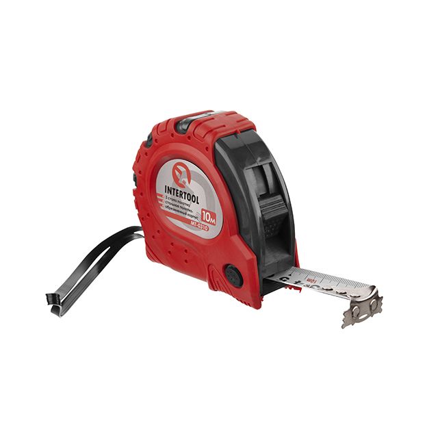 Рулетка з фіксатором 10м х 25мм Intertool МТ- 0310