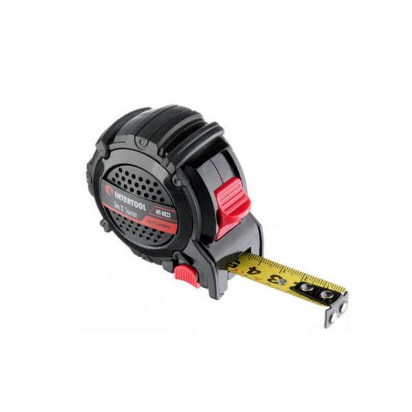 Рулетка з нейлоном та магнітами на зацепі 3м*16мм STORM INTERTOOL MT- 0823