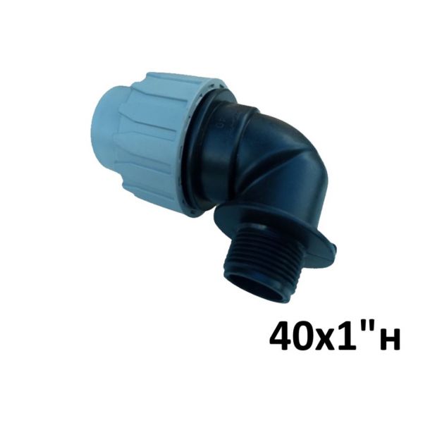 Коліно для труби ПНД d 40 х 1" зов