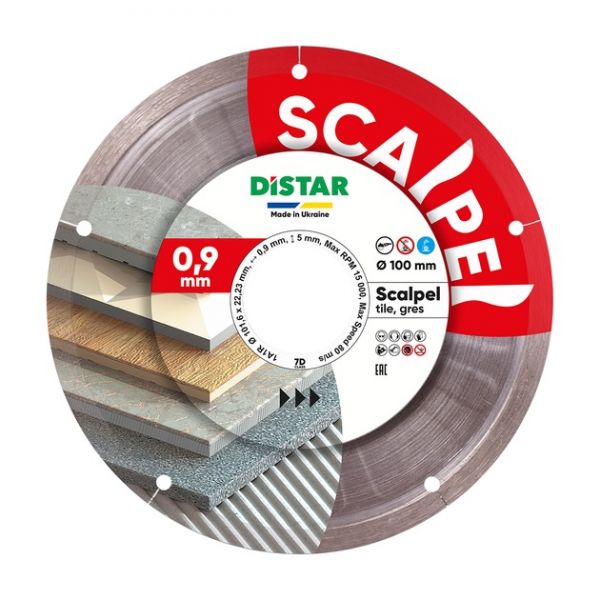 Круг алмазний Distar 1A1R 101,6 х22,2х0,9 мм Scalpel