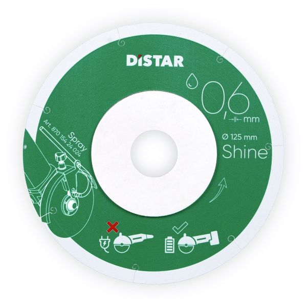 Круг алмазний Distar 1A1R 125 х22,2 х0,6 мм SHINE