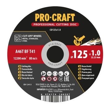 Круг відрізний Procraft CD 125 x 1,2 x 22,2 мм