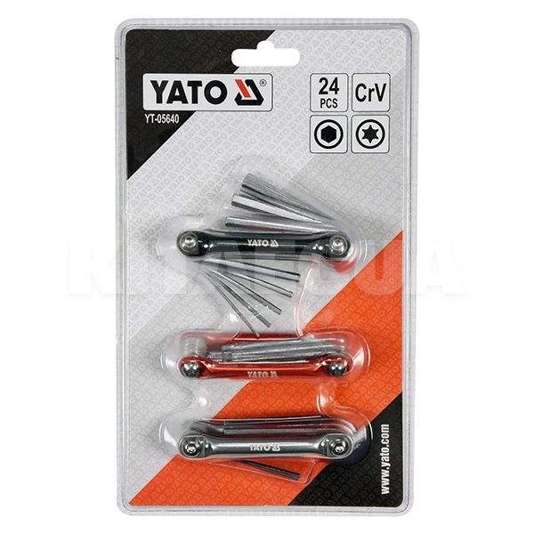 Набір вело ключей шестингранних  HEX , TORX YATO   YT- 05640