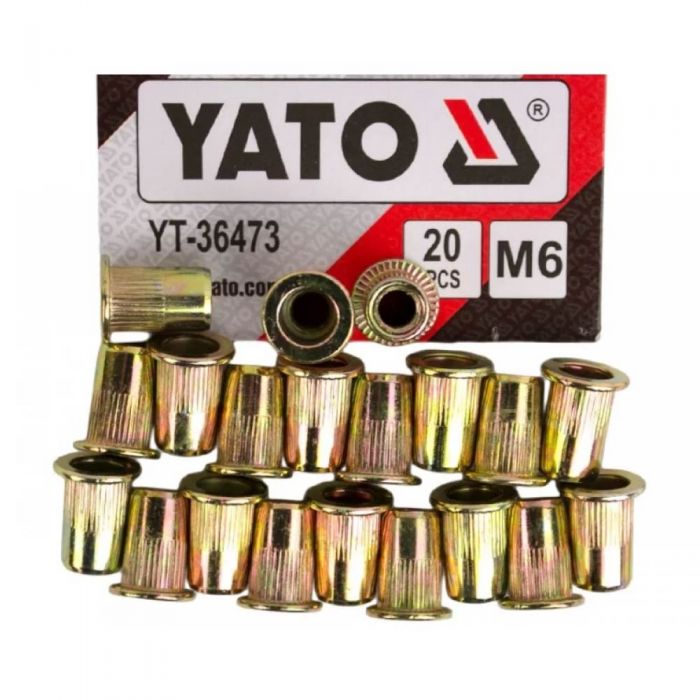 Нітогайка сталева М6 мм YATO YT- 36473