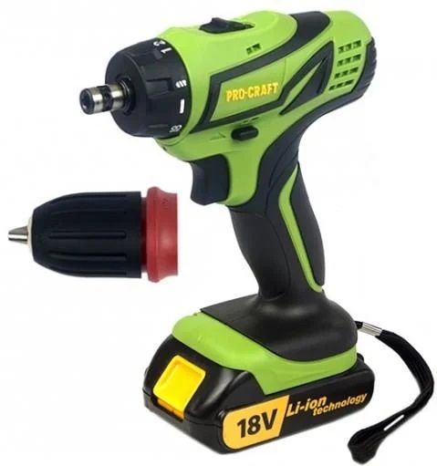Шуруповерт акумуляторний РА 18 PRO PRO CRAFT